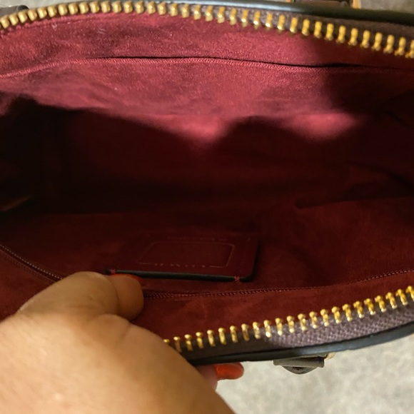 COACH F55450 MINI SIERRA SATCHEL IN SIGNATURE DEBOSSED PATENT LEATHER SOLD‼️ - Picture 13 of 15